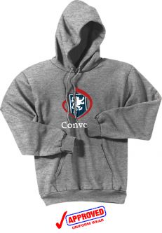 CONVENT - Port & Company - Fleece Pullover Hooded Sweatshirt, Athletic Heather